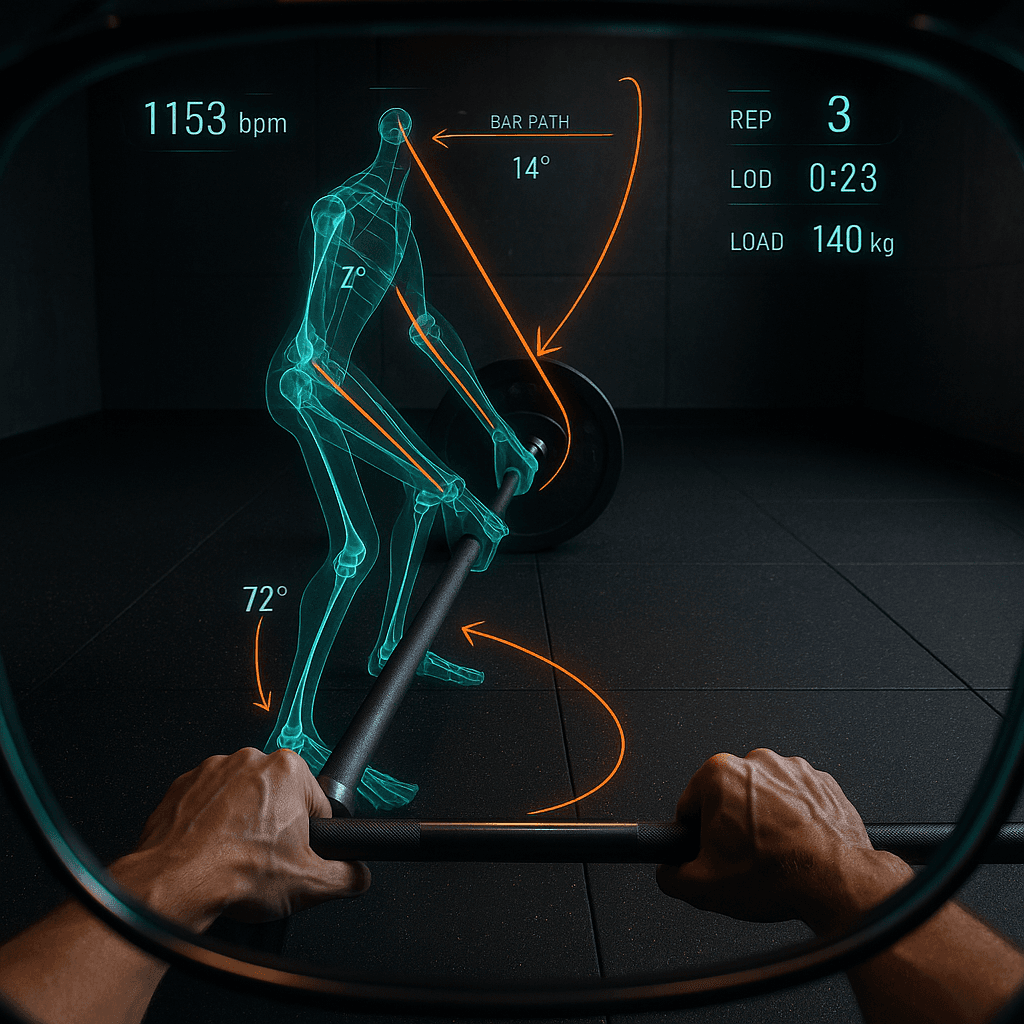 Twój telefon to za mało? Dlaczego okulary AR wygrywają z trenerem w korygowaniu martwego ciągu